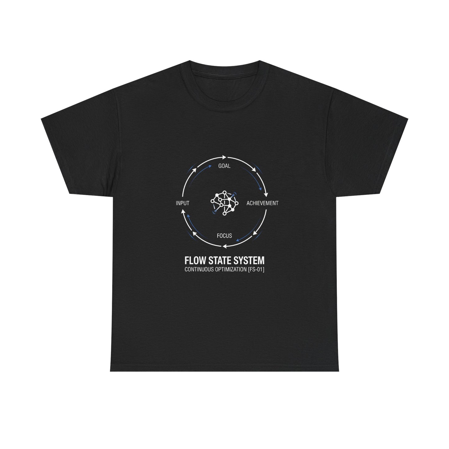 Flow State System T-Shirt — Productivity Cycle Graphic Tee