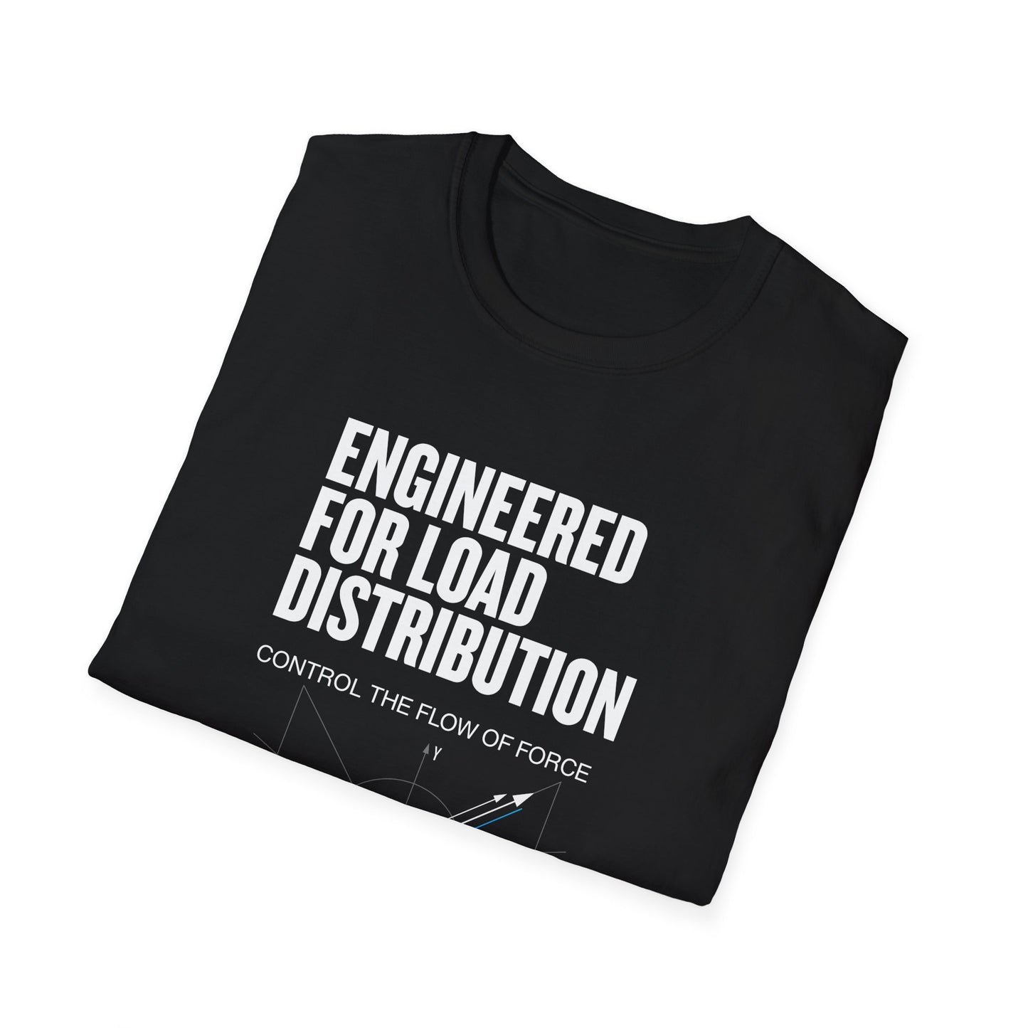 Engineer T-Shirt — "Engineered for Load Distribution" Structural Design Tee