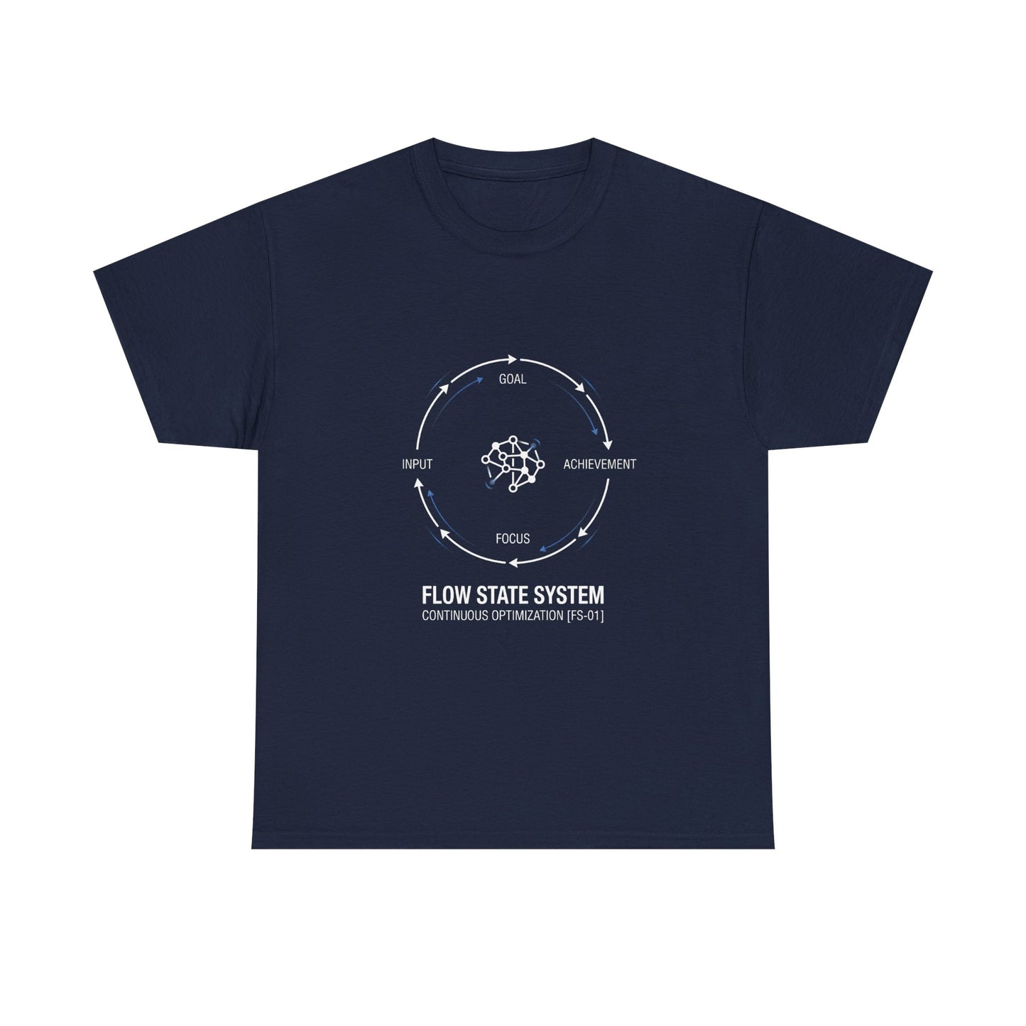 Flow State System T-Shirt — Productivity Cycle Graphic Tee
