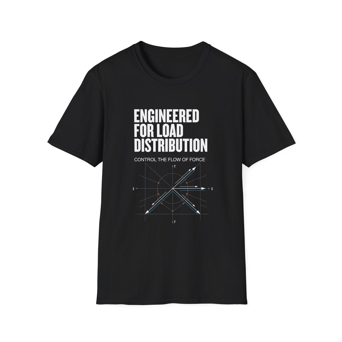 Engineer T-Shirt — "Engineered for Load Distribution" Structural Design Tee