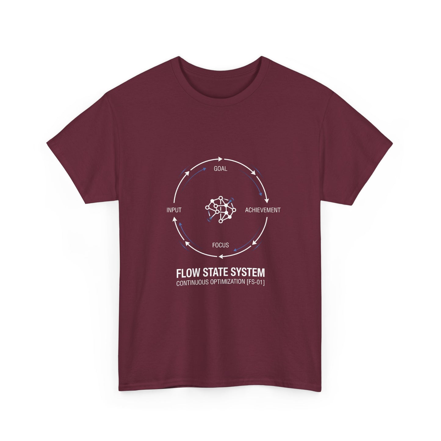 Flow State System T-Shirt — Productivity Cycle Graphic Tee