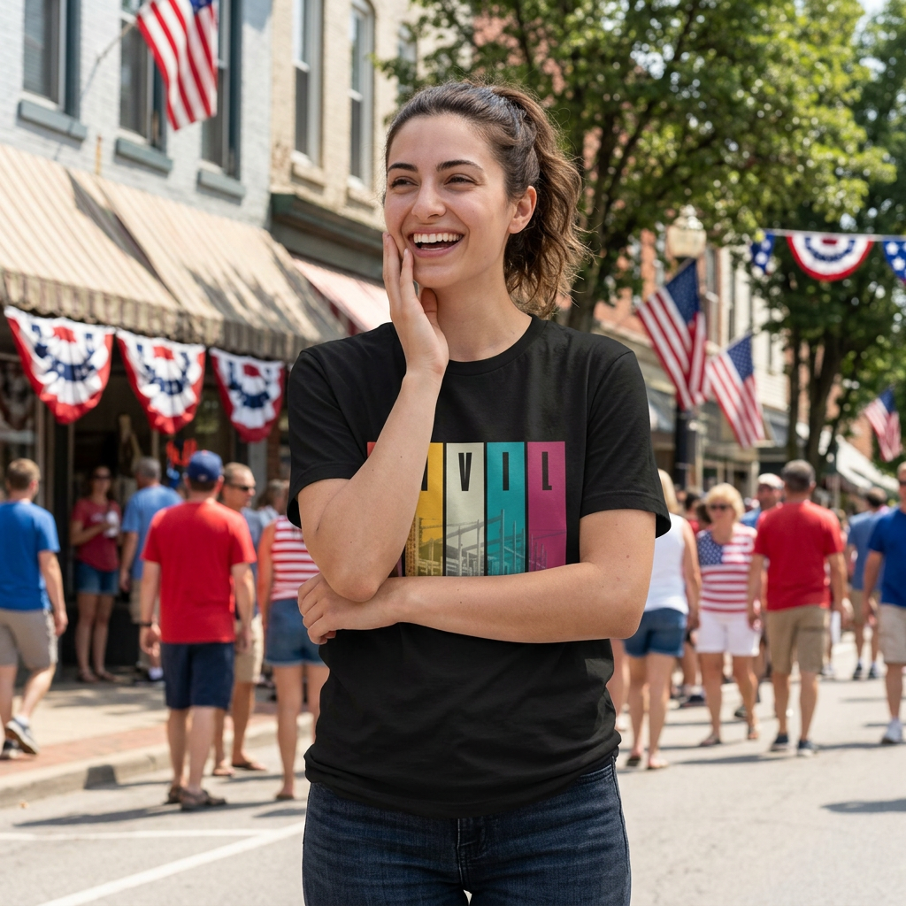 Civil Engineer Tee — Retro Striped Graphic T-Shirt for Engineers