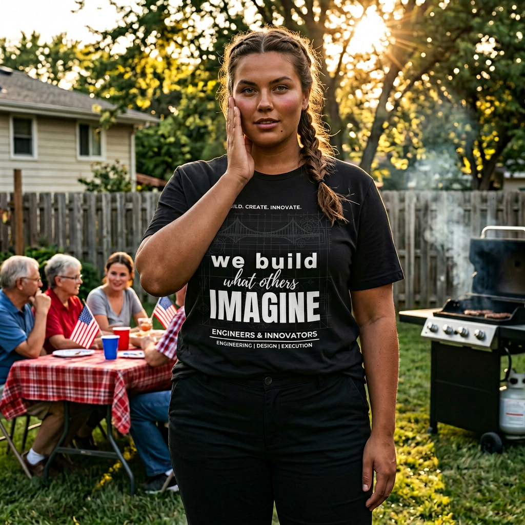 Engineer T-Shirt — "We Build What Others Imagine" Graphic Tee