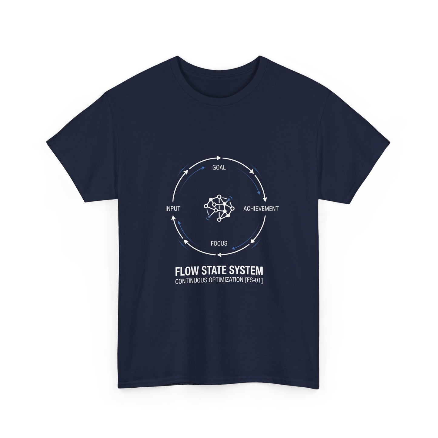 Flow State System T-Shirt — Productivity Cycle Graphic Tee