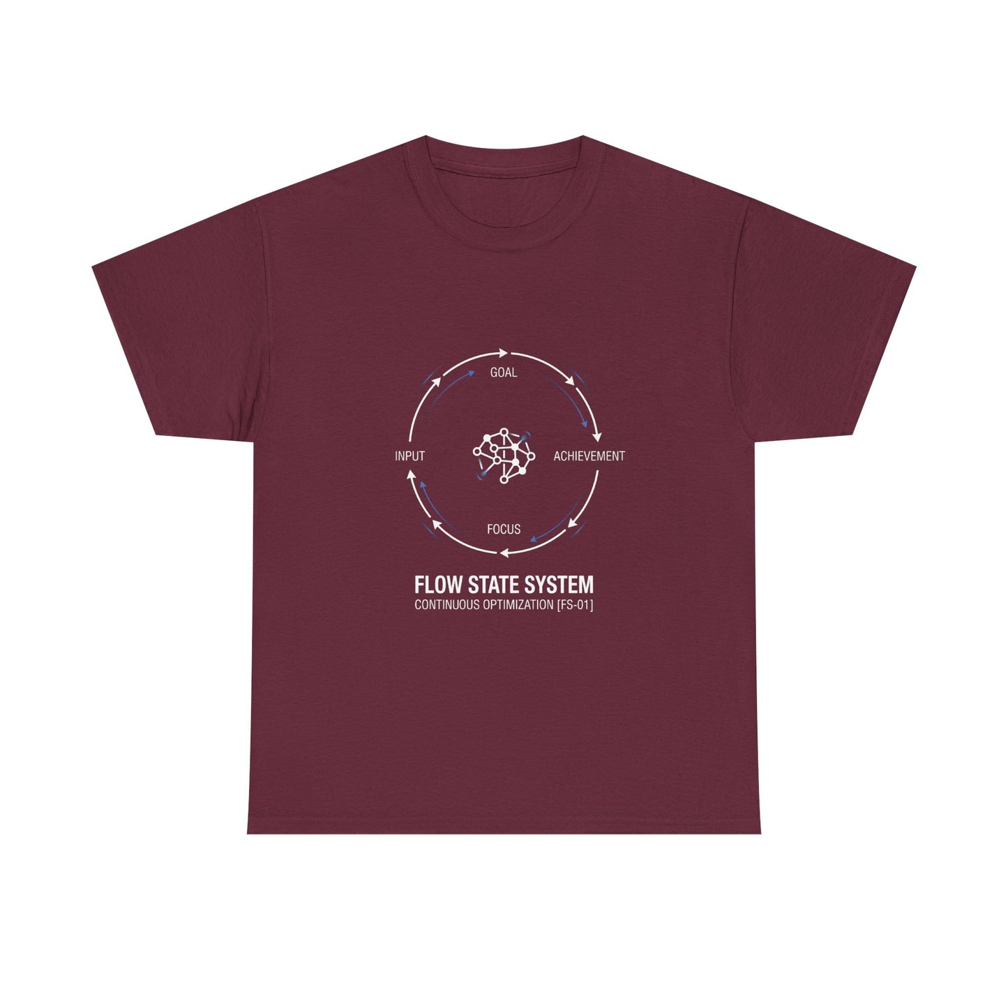Flow State System T-Shirt — Productivity Cycle Graphic Tee
